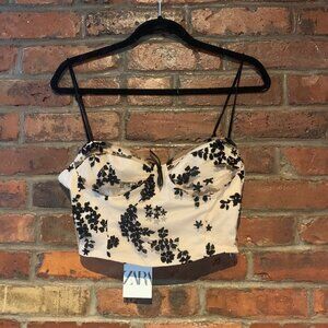 Zara Women's Bustier Crop Top SOLD OUT | NWT